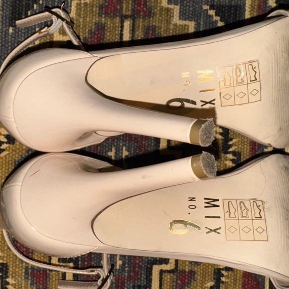 Mix It 6 Cream Stiletto Heels with Ankle Strap - Picture 9 of 10